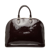ルイ ヴィトン モノグラム ヴェルニ アルマGM ハンドバッグ M93595 アマラント パープル パテントレザー レディース LOUIS VUITTON 【中古】