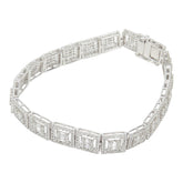 K18WG ホワイトゴールド ダイヤモンド ダイヤ5.50ct ブレスレット レディース 【中古】