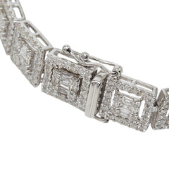K18WG ホワイトゴールド ダイヤモンド ダイヤ5.50ct ブレスレット レディース 【中古】