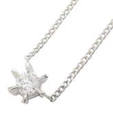 Pt850 プラチナ ダイヤ0.30ct プチネックレス トーエイクラウン TOEI CROWN ネックレス レディース 【中古】
