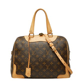 ルイ ヴィトン モノグラム レティーロ ハンドバッグ ショルダーバッグ 2WAY M50056 ブラウン PVC レザー レディース LOUIS VUITTON 【中古】