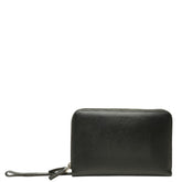 ジョルジオアルマーニ クラッチバッグ セカンドバッグ ブラック レザー メンズ GIORGIO ARMANI 【中古】