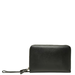 ジョルジオアルマーニ クラッチバッグ セカンドバッグ ブラック レザー メンズ GIORGIO ARMANI 【中古】