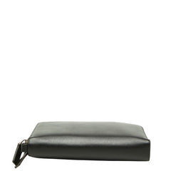 ジョルジオアルマーニ クラッチバッグ セカンドバッグ ブラック レザー メンズ GIORGIO ARMANI 【中古】