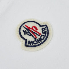 モンクレール 長袖Tシャツ ロンT カットソー アドレスデザイン サイズL ホワイト コットン メンズ MONCLER 【中古】