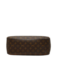 ルイ ヴィトン モノグラム ドーヴィル ハンドバッグ M47270 ブラウン PVC レザー レディース LOUIS VUITTON 【中古】