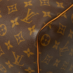 ルイ ヴィトン モノグラム キーポル45 ボストンバッグ ハンドバッグ M41428 ブラウン PVC レザー レディース LOUIS VUITTON 中古