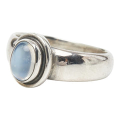ジョージジェンセン リング 指輪 #46C シルバー ブルー ムーンストーン SV925 シルバー レディース Georg Jensen 【中古】