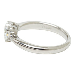 Pt900 プラチナ ダイヤモンド ダイヤ0.568ct ハートモチーフ リング 指輪 レディース 5.5号 【中古】