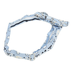 エルメス ヌー パピヨン 蝶ネクタイ ブルー ホワイト ブラック シルク メンズ HERMES 【中古】