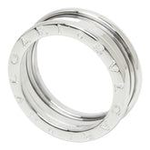 ブルガリ B-ZERO1 ビーゼロワン 2バンド リング 指輪 #56 K18WG ホワイトゴールド メンズ BVLGARI 中古
