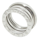 ブルガリ B-ZERO1 ビーゼロワン 3バンド リング 指輪 #46 K18WG ホワイトゴールド レディース BVLGARI 中古
