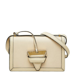 ロエベ バルセロナ スモール 斜め掛け ショルダーバッグ アイボリー系 レザー レディース LOEWE 【中古】