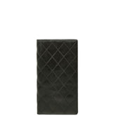 シャネル ビコローレ 札入れ 長財布 ブラック ラムスキン レディース CHANEL 中古