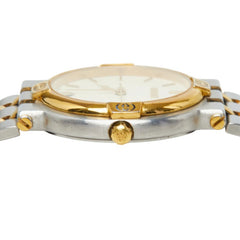グッチ 腕時計 9000M クオーツ ベージュ文字盤 ステンレススチール レディース GUCCI 中古