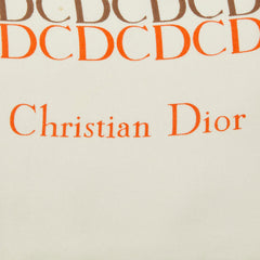 ディオール CDロゴ スカーフ C-TK 286 アイボリー マルチカラー シルク レディース Dior 【中古】