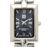 ジバンシー ミレジム バングルウォッチ 腕時計 1569465 クオーツ ブラック文字盤 ステンレススチール レディース Givenchy 【中古】