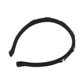 サルヴァトーレフェラガモ ヴァラ カチューシャ ヘアアクセサリー ブラック ゴールド キャンバス レディース Salvatore Ferragamo 【中古】