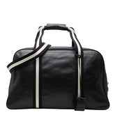 バリー トレインスポッティング ボストンバッグ トラベルバッグ ショルダーバッグ 2WAY ブラック レザー レディース BALLY 【中古】
