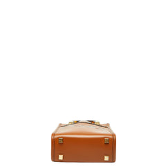フェンディ ミニ サンシャイン ショッパー ハンドバッグ ショルダーバッグ 2WAY 8BS051 ブラウン レザー レディース FENDI 【中古】