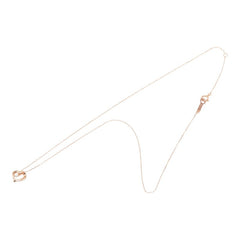 ヨンドシー K10PG ピンクゴールド ダイヤモンド ダイヤ ハートモチーフ ペンダント ネックレス レディース 4℃ 【中古】