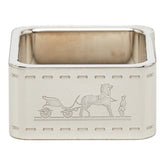 エルメス ボルデュック スクエア スカーフリング シルバー メタル レディース HERMES 【中古】