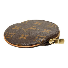 ルイ ヴィトン モノグラム ポルト モネ ロン コインケース 小銭入れ M61926 ブラウン PVC レザー レディース LOUIS VUITTON 【中古】