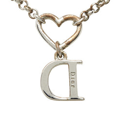 ディオール チェーン ペンダント ネックレス シルバー メタル ラインストーン レディース Dior 中古