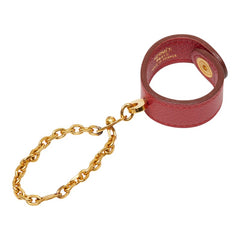 エルメス ノマド グローブホルダー レッド レザー レディース HERMES 【中古】
