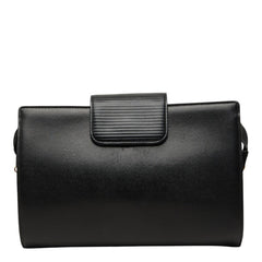 サンローラン クラッチバッグ ブラック ゴールド レザー メンズ SAINT LAURENT 【中古】