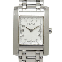 フェンディ オロロジ クラシコ 腕時計 7000L クオーツ ホワイト文字盤 ステンレススチール レディース FENDI 【中古】