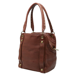 バーバリー ブルーレーベル トートバッグ ショルダーバッグ ブラウン カーフ レディース BURBERRY 【中古】