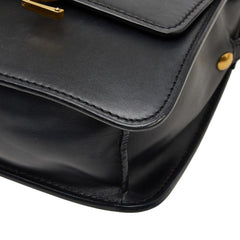 サンローラン カイヤ NORTH/SOUTH SATCHEL YSLロゴ 斜め掛け ショルダーバッグ 668809 ブラック レザー レディース SAINT LAURENT 【中古】