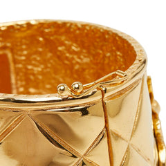 シャネル マトラッセ ライオン モチーフ バングル ゴールド メッキ レディース CHANEL 【中古】