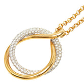 スワロフスキー Exact ペンダント ネックレス ゴールド ラインストーン メッキ レディース SWAROVSKI 【中古】