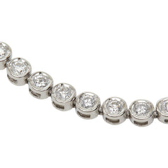 ダイヤモンド Pt900 プラチナ ダイヤ1.74ct テニスブレスレット 全周 ブレスレット レディース 【中古】