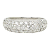Pt900 プラチナ ダイヤモンド ダイヤ1.00ct パヴェダイヤ リング 指輪 レディース 11号 【中古】