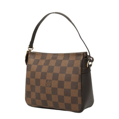 ルイ ヴィトン ダミエ トゥルース メイクアップ アクセサリーポーチ ハンドバッグ N51982 ブラウン PVC レザー レディース LOUIS VUITTON 中古