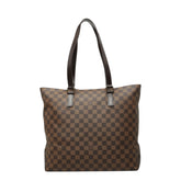 ルイ ヴィトン ダミエ カバ メゾ SPO ショルダーバッグ トートバッグ N51152 ブラウン PVC レザー レディース LOUIS VUITTON 中古