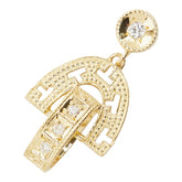 ダイヤモンド K18YG イエローゴールド ダイヤ0.05ct ペンダントトップ ネックレス レディース 【中古】