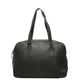 サルヴァトーレフェラガモ ハンドバッグ ブラック レザー レディース Salvatore Ferragamo 【中古】