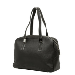サルヴァトーレフェラガモ ハンドバッグ ブラック レザー レディース Salvatore Ferragamo 【中古】