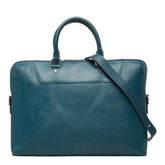 ルイ ヴィトン エピ ポルトドキュマンジュール PDJ ビジネスバッグ ブリーフケース M50165 トレドブルー レザー メンズ LOUIS VUITTON 中古