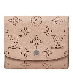ルイ ヴィトン マヒナ ポルトフォイユ イリス 二つ折り財布 M62542 マグノリア ピンク レザー レディース LOUIS VUITTON 【中古】
