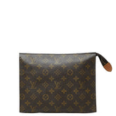 ルイ ヴィトン モノグラム ポッシュ トワレット26 クラッチバッグ ポーチ M47542 ブラウン PVC レザー レディース LOUIS VUITTON 【中古】