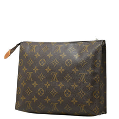 ルイ ヴィトン モノグラム ポッシュ トワレット26 クラッチバッグ ポーチ M47542 ブラウン PVC レザー レディース LOUIS VUITTON 【中古】