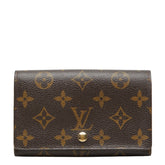 ルイ ヴィトン モノグラム ポルトモネ ビエ トレゾール 長財布 M61730 ブラウン PVC レザー レディース LOUIS VUITTON 【中古】