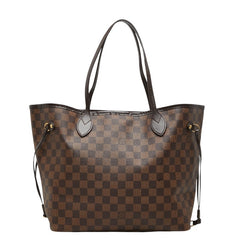 ルイ ヴィトン ダミエ ネヴァーフルMM ショルダーバッグ トートバッグ N40599 ブラウン PVC レザー レディース LOUIS VUITTON 【中古】