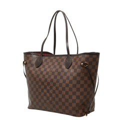 ルイ ヴィトン ダミエ ネヴァーフルMM ショルダーバッグ トートバッグ N40599 ブラウン PVC レザー レディース LOUIS VUITTON 【中古】