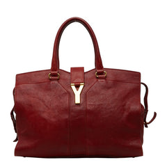 サンローラン Yライン カバスシック ハンドバッグ 279079 レッド レザー レディース SAINT LAURENT 【中古】